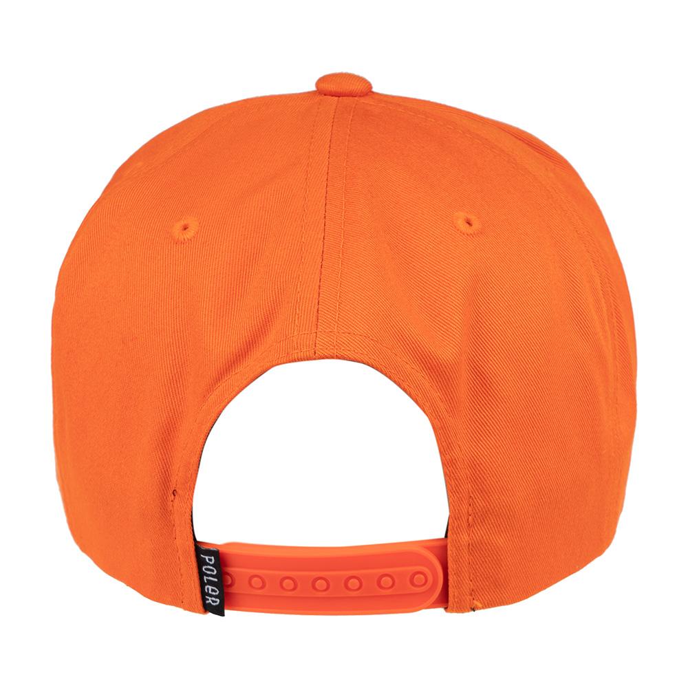Кепка-snapback POLERSTUFF с меховым козырьком Оранжевая