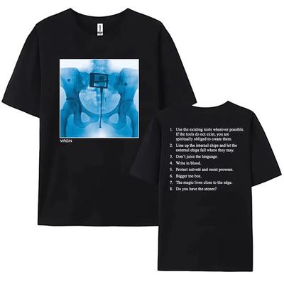 Печать альбома Virgin 2025 НОВАЯ футболка Lorde Певица Графические футболки Хлопок Лето Короткий рукав Футболка для женщин Свободная Мода