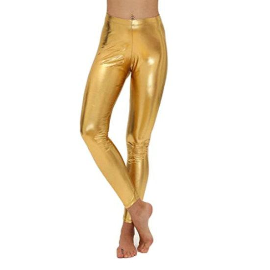 Женские брюки из глянцевой искусственной кожи, узкие эластичные брюки с высокой талией, однотонные, гладкие, мягкие, дышащие, с контролем живота, до щиколотки, для клубных вечеринок, женские длинные брюки