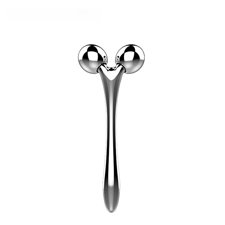 Ролик для лица, Косметический прибор, Домашний аппарат для введения в кожу лица, Микротоки для удаления морщин на шее, V-образный артефакт для лица, Массажер с двойным шариком