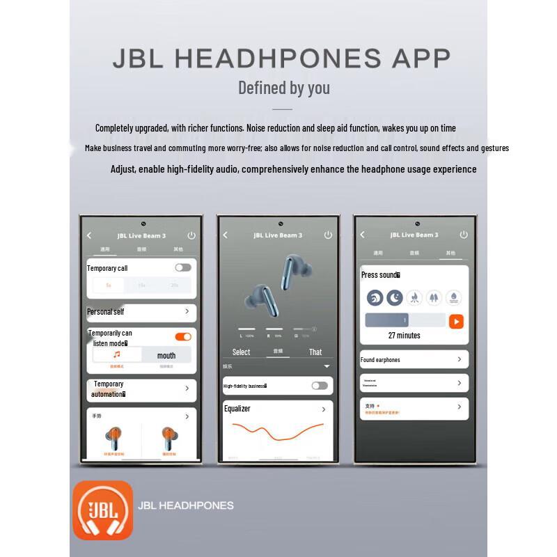 JBL LIVE BEAM 3 True Wireless Noise Cancelling Earbuds