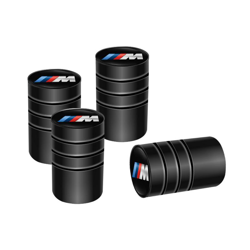 NTSM5 4Pcs Motorcycle sticker/3D Metal Tire Valve Cap Car Tyre Air Stem Cover For BMW M E46 E90 E60 F30 F10 E39 E36 F20 G20 G30 E92 X5