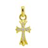 Подвеска Верхний Серебряный Крест 925 Цвета Золота [Sears] Мужская Женская sp01-0002