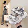 Women's Thick Soled Sandals 2024 Summer New Fashion Elevated Soft Bottom Beach Sports Casual Comfortable Versatile Single Shoes