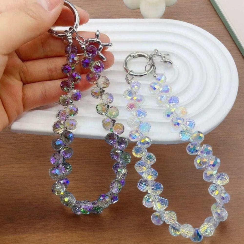 Цветной стразовый кристальный бисер ремешок для телефона с собакой шнурок для мобильного телефона подарок на Новый год