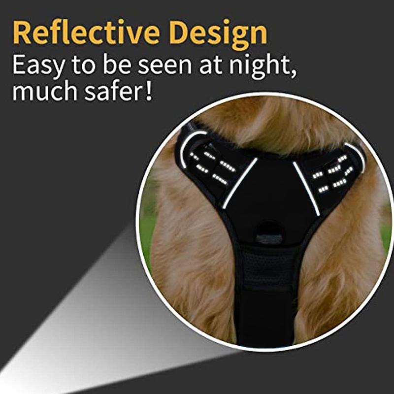 Нагрудный ремень для домашних животных, большой жилет для собак, дышащая светоотражающая шлейка для собак, взрывозащищенный с поводком