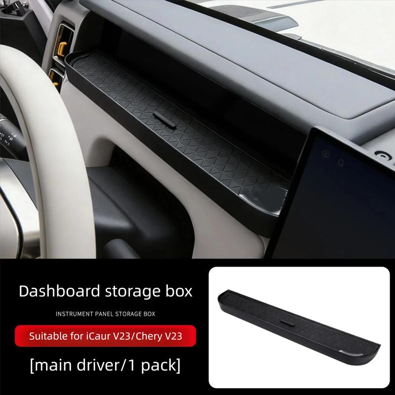 Instrument Panel Storage Box For iCaur V23 2024-2025 iCar V23 Chery V23 Non-slip Tray Anti-scratch Phone Mat Car Accessories