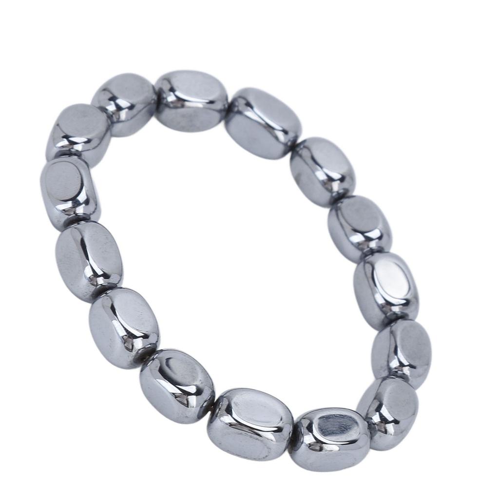 Terahertz Bracelet  Loose Elastic Natural Beads Terahertz Bracelet for Women Men