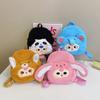 Three Baby Cute Plush Backpack For Kids School Daily Use Shoulder Bag Gifts