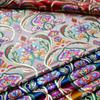 100x75cm Vintage Chinese Style Jacquard Satin Fabric For Sewing Kimono Cheongsam Gown Bag Stage Party Garment Fabric