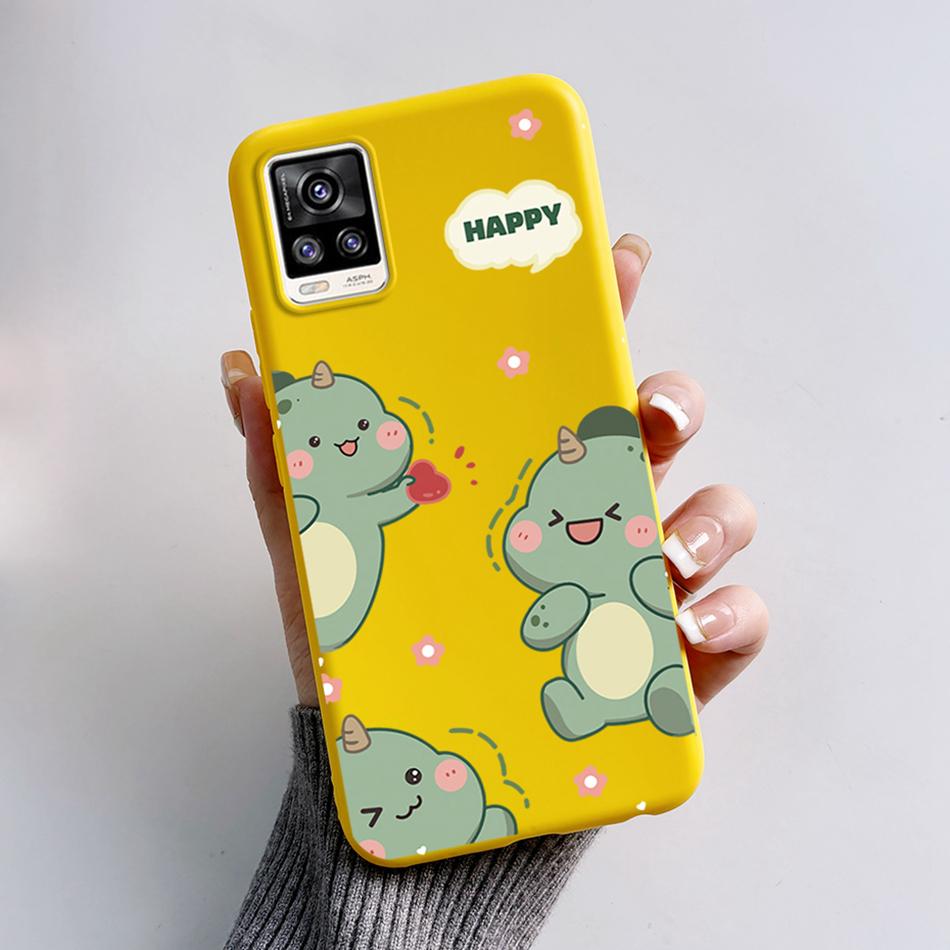For Vivo V20 2021 Case V2040 Cute Cat Bear Frog Cover Soft Silicone Slim Phone Case For Vivo V20 V 20 VivoV20 V2025 V2024 Bags