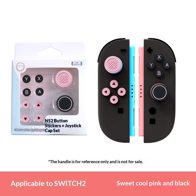 Колпачки на стики для контроллера Switch 2, цветные силиконовые колпачки для аксессуаров ручки Switch 2