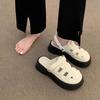 Thick-bottomed Cool Slippers Women's 2025 New Explosive Summer Versatile Internet Celebrities Super Fire Inner Height Increase Slope Heel Beautiful