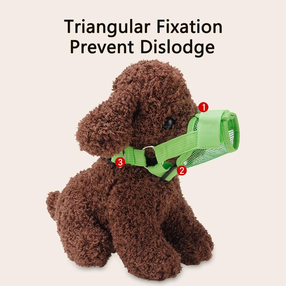 Намордник для собаки против лая, регулируемый, сетчатый, дышащий, для маленьких, средних и крупных собак, против укусов, против лая, аксессуары для собак