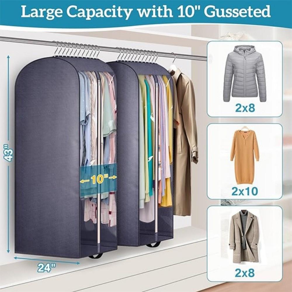 Non-woven Suit Storage Bag Dust-proof Long Garment Bags Protective Clothes Dust Cover Travel
