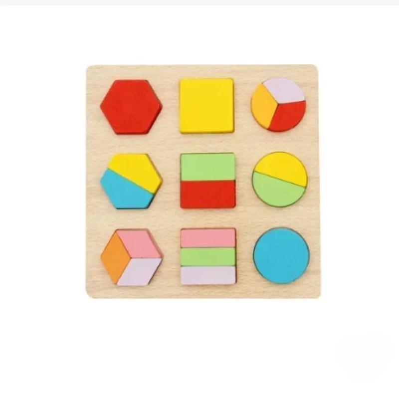 Non-Toxic Montessori Fraction Learning Math Toy Magnetic Arithmetic Teaching Aids Wooden Book Educational Toys For Children Christmas Gift