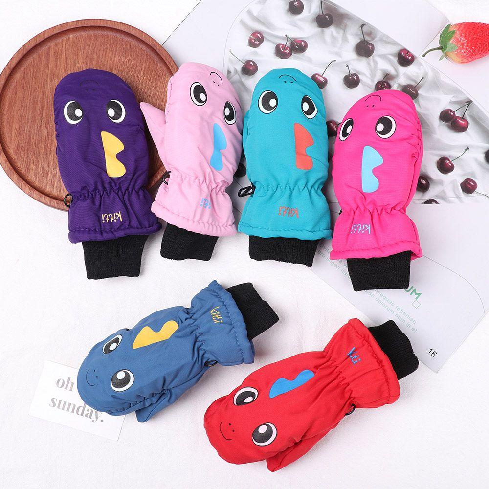 Детские Утепленные Теплые Уличные Перчатки для Катания на Лыжах для Детей Варежки с Длинными Рукавами Снег Сноуборд