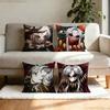 Игровой Наволочка для Подушки Цирк Уродцев Квадратная Двусторонняя Печать Короткий Плюш Чехол для Подушки на Диван Спальня Прикроватная Подушка