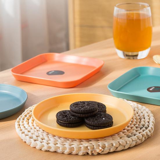 1 набор вертелов, легко моется, многоразовая 6-дюймовая тарелка для фруктов в японском стиле с подставкой для хранения, для ежедневного использования