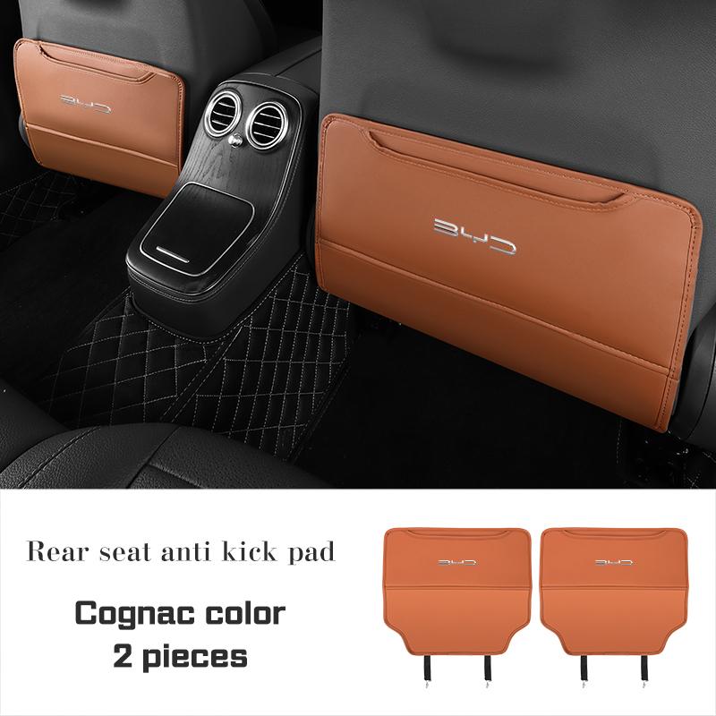 Car Seat Anti Kick Pad PU leather Rear Seat Storage Bag For BYD Atto 3 Qing Song Tang F3 F3R Yuan I3 S7 E3 E6 E9 S8 G3 M6 L3 S6