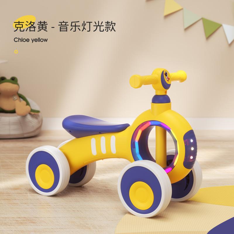 Велосипедный городской детский балансировочный автомобиль для детей 1-3 лет, детские ходунки, детская игрушечная машинка со светом и музыкой, детская