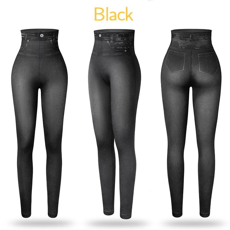 Женские джеггинсы Джинсовые джинсы с 3D-принтом Леггинсы Узкие брюки Формирующие длинные джинсы скинни с высокой талией Брюки-карандаш с контролем живота Женские леггинсы