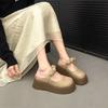 French Bow Bag Head Half Slippers Women's Outer Wear 2025 New Spring and Summer Thick Bottom with Skirt Mary Jane Sandals