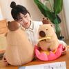Плюшевая игрушка-кукла Капибара на удачу, подушка для дивана, подушка-лотос, подарок на день рождения, милая
