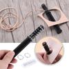 1 шт., нож для кожаного шнура «сделай сам», ручной вращающийся резак для проволоки, кожаный ремешок, инструменты для рукоделия, нож для шнура с 3 лезвиями