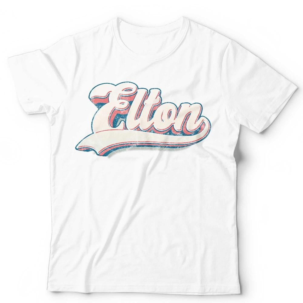 Elton John Tshirt Unisex Retro Logo Vintage RocketUnisex Music Concert Shirt