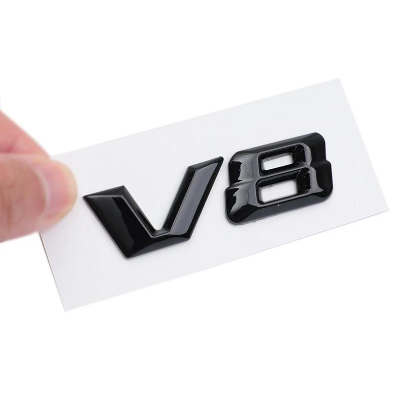 3D ABS Chrome Letters Car Fender Badge Sticker V8 Emblem Logo S600 W222 S500 W140 CL600 M275 CLS63