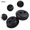Set of 5 Rubber Fuel Tank Line Grommets with 2 Holes for Lawn Mower Trimmer Replacement Compatible with Multiple 2 Hole Models