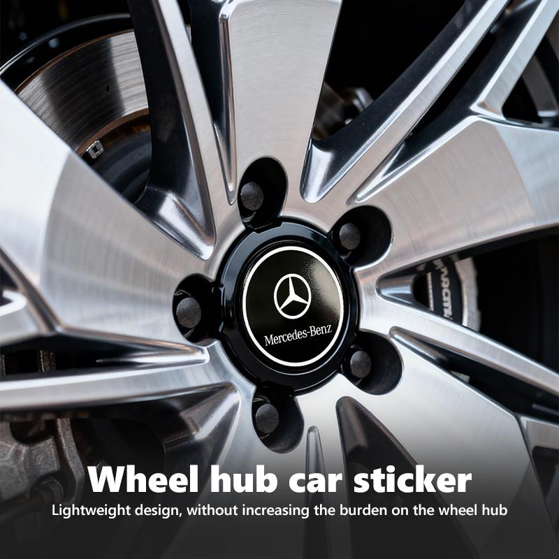 4PCS 56mm Car Styling Wheel Center Hub Caps Stickers Badge For Benz AMG Exclusive A C E R V Class CLA CLS C180 C200 W204 W205