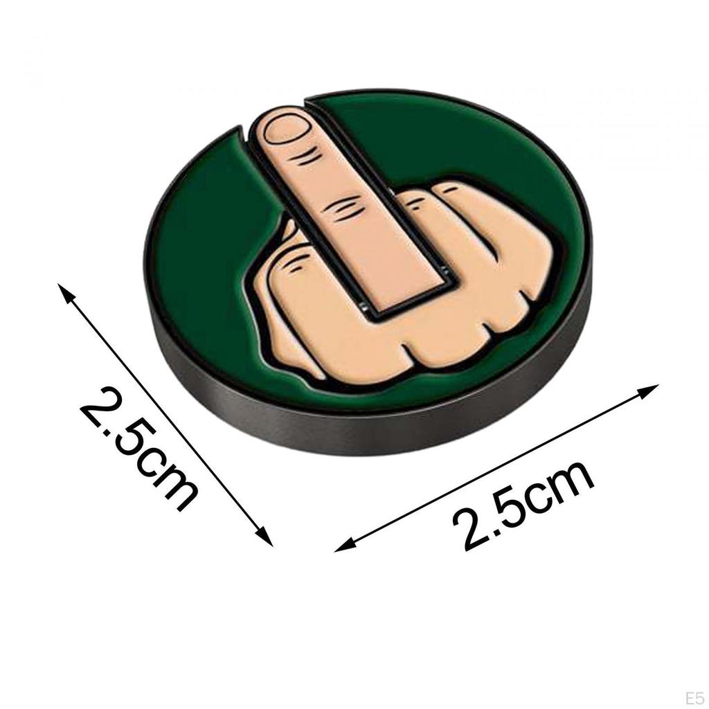 Funny Middle Finger Theme Golf Ball Marker Men Women Diameter 2.5cm Premium