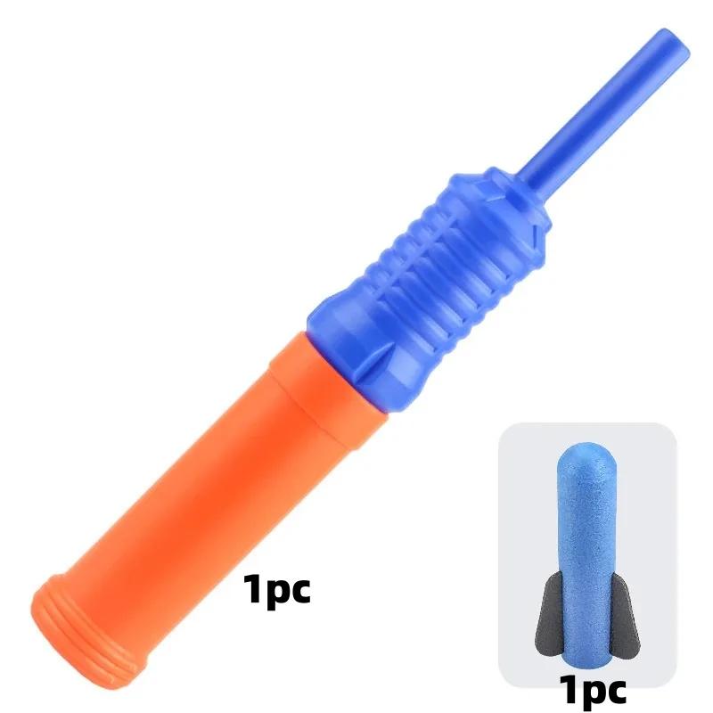 Игровой набор «Пусковая установка для пенных ракет» для детей, подарки на день рождения для игр на открытом воздухе – 3 мягкие ракеты на пусковую установку, дальность полета до 50 футов