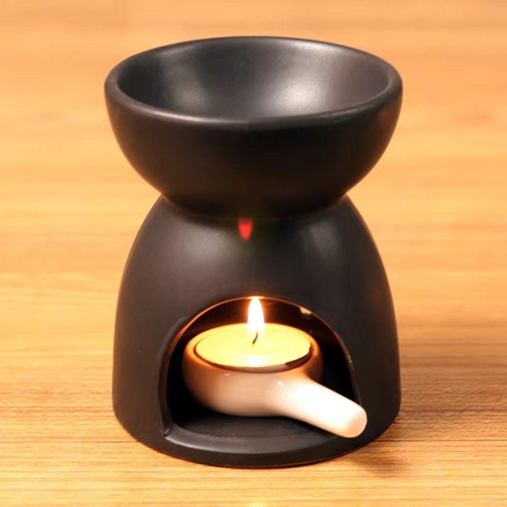 With Tealight Spoon Ceramic Candle Burner Handmade Candle Wax Melter Wax Melt Warmer Home Decor