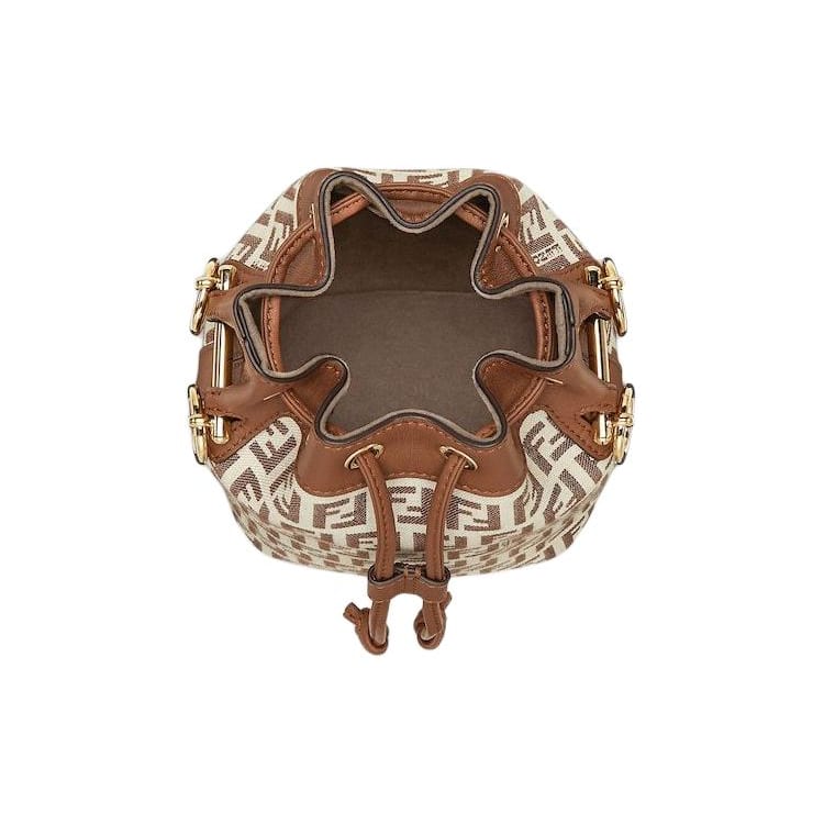 FENDI Mon Tresor Cotton Handbag, Shoulder Bag, Crossbody Bag Mini Women's Brown 8BS010-ARBN-F1NXB
