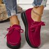 Women's Sports Shoes Casual Sneaker Loafers Fashion Ladies Shoe Platform Sneakers Non Slip Lace-up Round Toe 2024 Spring Autumn