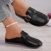 Women Fashion Retro Slippers Flats Casual Sandals Woman Trend New Dress Shoes Walking Baotou Slippers 2025 Summer Slides Women