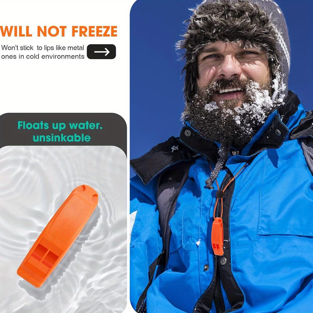 4pcs Emergency Whistles with Reflective Lanyard, Coach Referee Whistle, Sports Whistles, Safety Whistle, Loudly Shrill, for Outdoor Sport Competitions