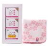 Azuma Shoji Spa Water Gel Bisuisen Travel Beauty All-in-One Gel, 80g X 3-Pack [Includes Imabari Towel Handkerchief] (Floral Print)