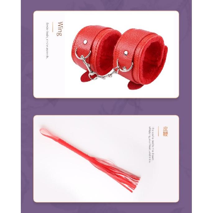Сексуальные кожаные комплекты БДСМ, плюшевые секс-связывания, наручники, секс-игры, кнут, кляп, игрушки для взрослых, экзотические аксессуары, секс-игрушки для