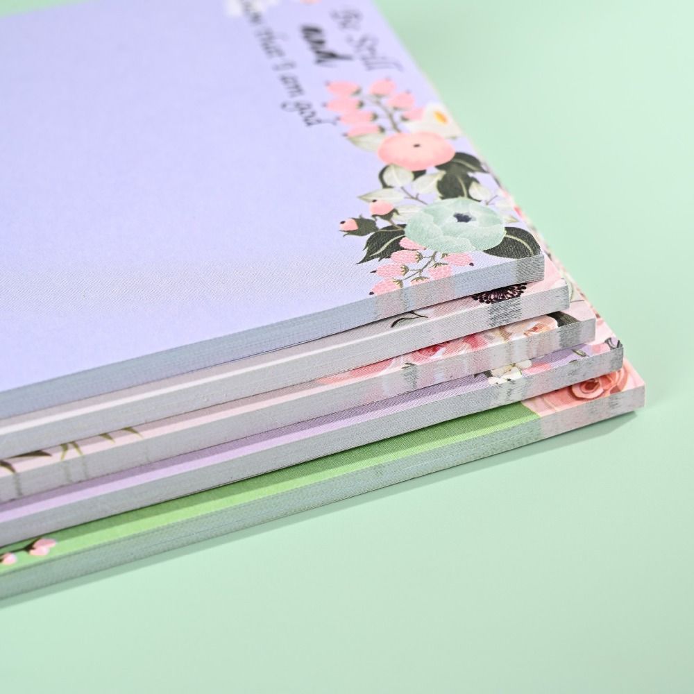 12 шт. утолщенных винтажных цветочных липких заметок 30 листов квадратный блокнот для заметок детский подарок