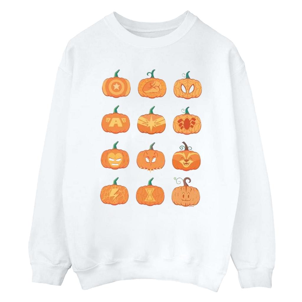 Marvel Womens/Ladies Avengers Halloween Pumpkin Sweatshirt
