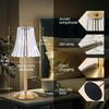 Хрустальная светодиодная настольная лампа с сенсорным управлением, настольный ночник, перезаряжаемая лампа для чтения для спальни, прикроватная тумбочка, декор для отеля, бара, диммируемая