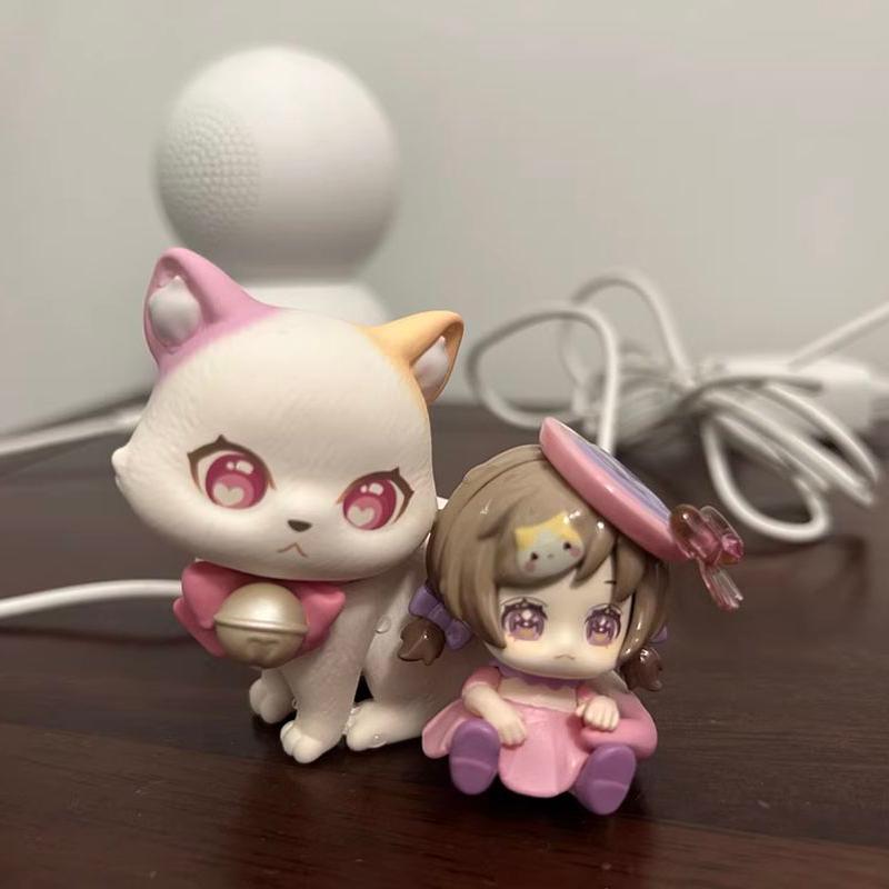 Moni Berry Кот Нянай Серия Маленький Кот-Компаньон Слепой Бокс Милая Фигурка Кота Подарок на День Рождения для Девочек Модная Коллекционная Игрушка