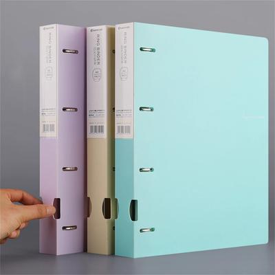 Новая книга формата А4, папка с 4 отверстиями, цветная водонепроницаемая папка Morandi с кольцом для документов, папка с переплетом для офиса, школьных принадлежностей