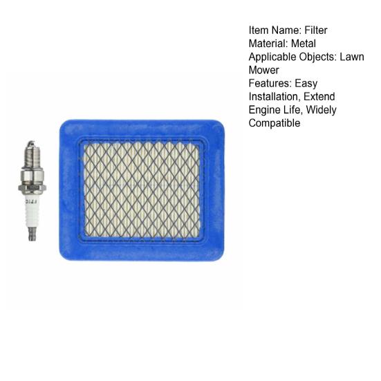 Воздушный фильтр для Briggs & Stratton 491588 и Craftsman 3364 Простая установка Продлевает срок службы двигателя Газонокосилка Воздушный фильтр со свечами зажигания
