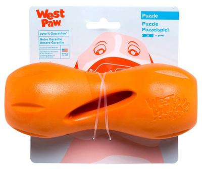 Игрушка для собак West Paw, развивающая игрушка Zogoflex Quizle Tangerine, размер L (оранжевый)