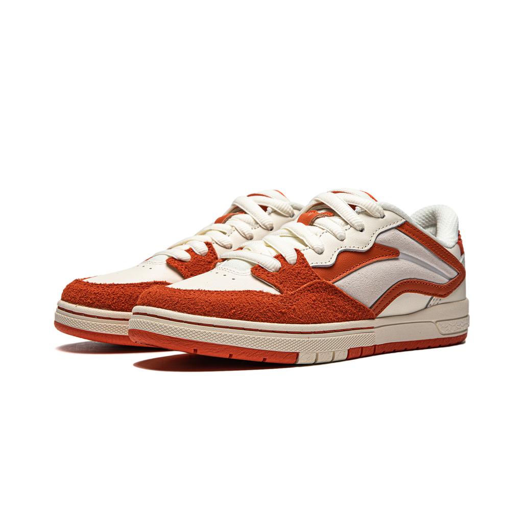 Li Ning Weiw Pro S прочные низкие кроссовки для скейтбординга женские кроссовки Off-White Orange AEPU018-5